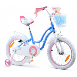 Detský bicykel 16" RoyalBaby Star Girl RB-16G-1 bielo-modrý